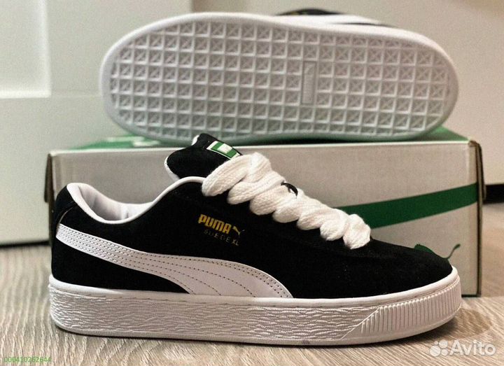 Кроссовки мужские Puma Suede XL “Black White “