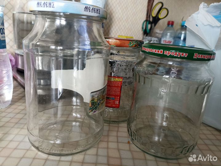 Стеклянные банки 0.5 л с закруткой