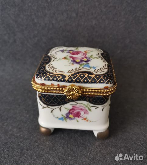 Шкатулка Мини для украшений, фарфор, новая