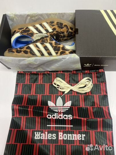 Кроссовки adidas samba wales bonner pony leo Brown
