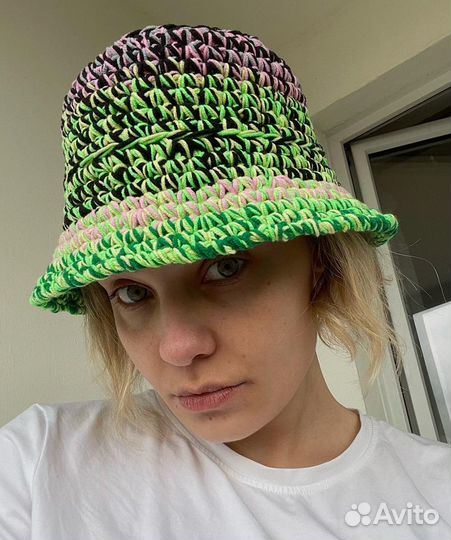 Вязаная панама