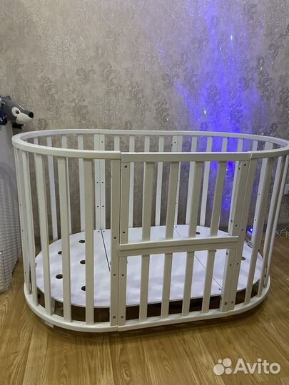 Кровать Кроватка-трансформер круглая-овальная