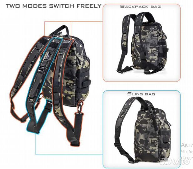 Сумка рюкзак. LEO. Для охоты, рыбалки, туризма