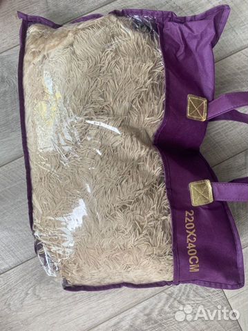 Плед покрывало травка пушистый