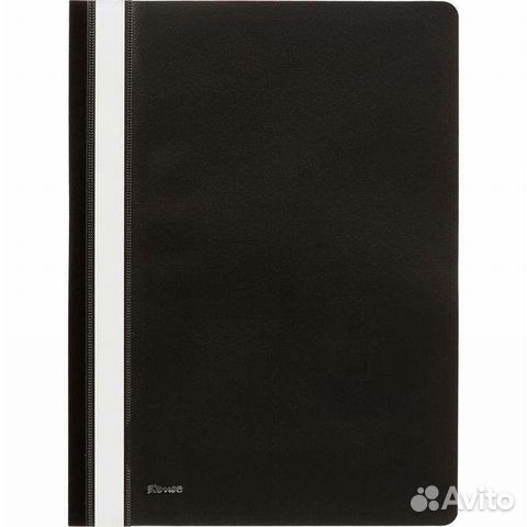 Скоросшиватель Комус А4 до 100 листов черный