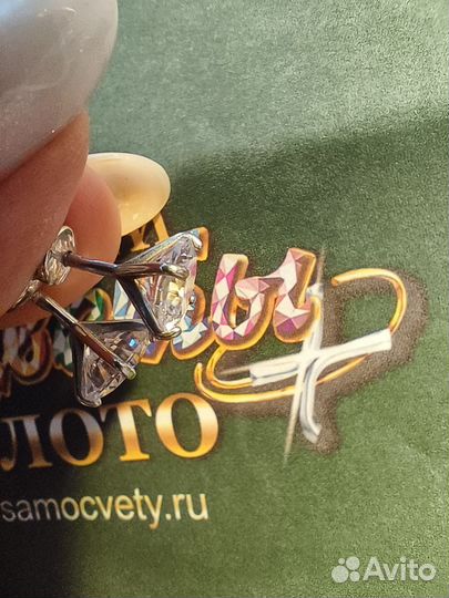 Серебряные серьги пусеты