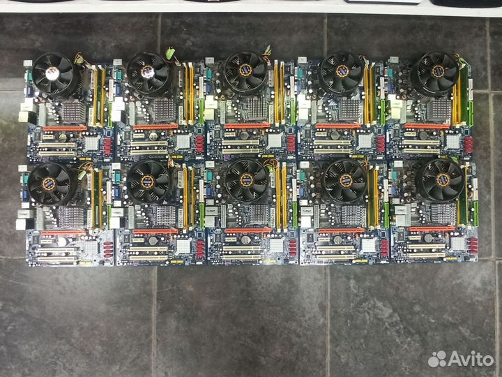 Комплекты (мать +проц +озу + Fan) много в наличии