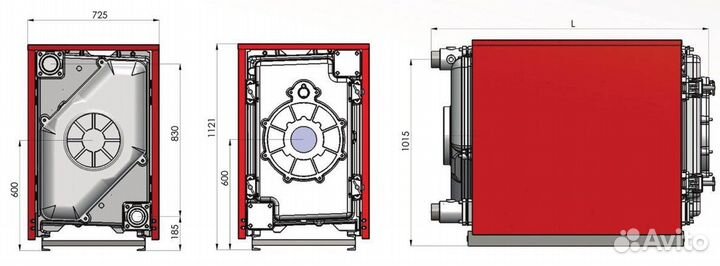 Котел чугунный, отопительный - Turbo (536-Kw)