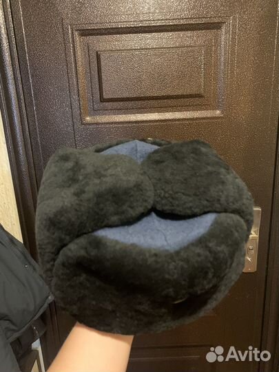 Мужская зимняя шапка полиция