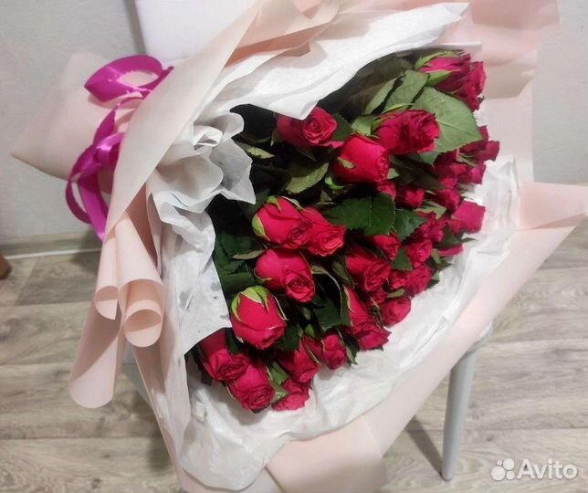 Цветы розы букет