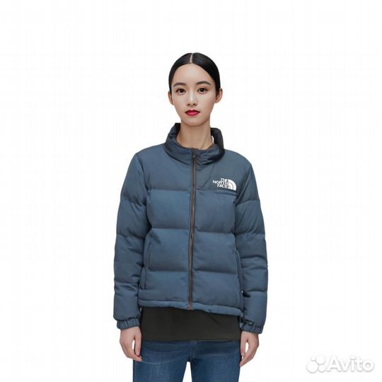 THE north face Nuptse Jacket Women's Blue (52 (XL)