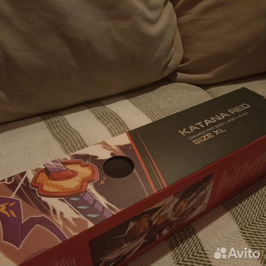 Коврик для мыши Katana Red gaming pad 900x400