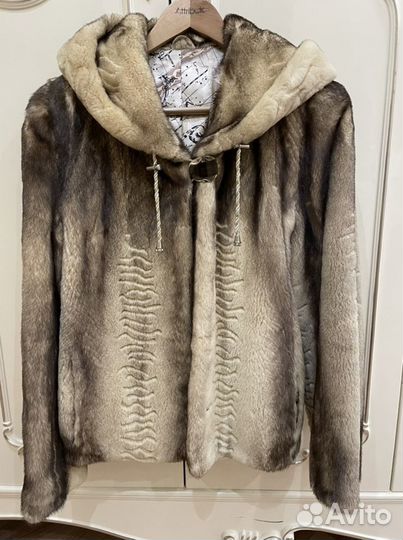 Шуба норковая с капюшоном 42 44