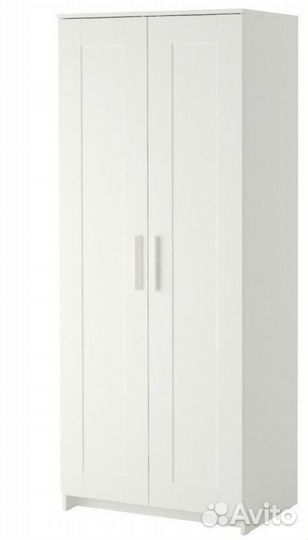 Бримнэс Шкаф платяной 2-дверный белый IKEA
