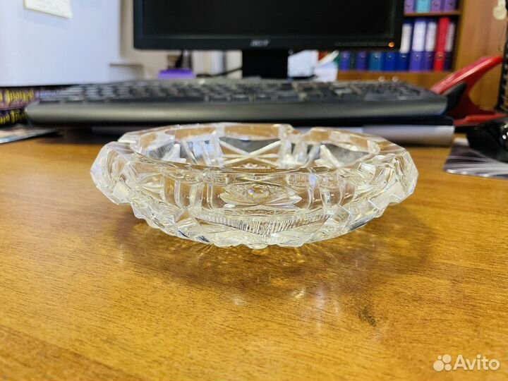 Хрустальная пепельница времен СССР