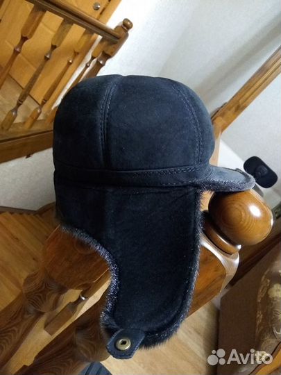 Шапка, модель кепка из меха нерпы р.57