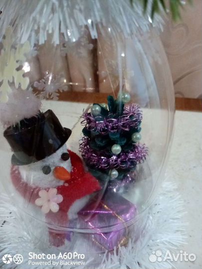 Новогодняя поделка Ёлочная игрушка