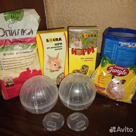Корм и аксессуары для грызунов