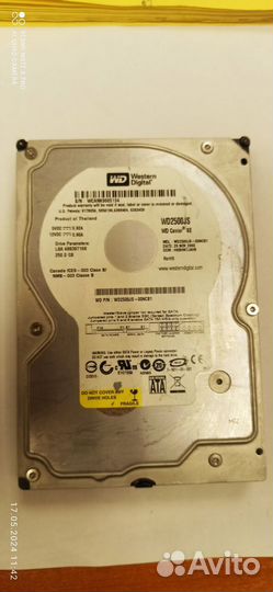 Жёсткий диск 3.5 250 GB