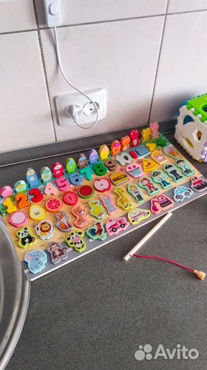 Сортер+куб новые. Развивалки