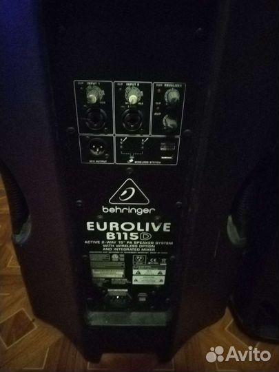 Активные колонки behringer b115d