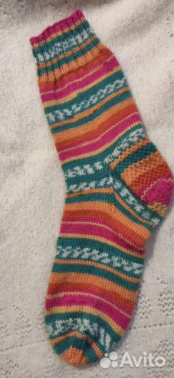 Носки шерстяные вязанные ручная работа
