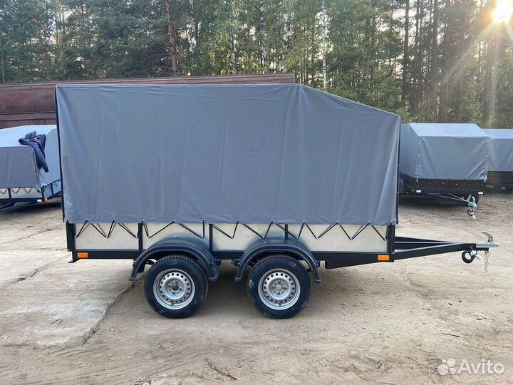 Прицеп двухосный 3.5х1.5 бортовой усиленный