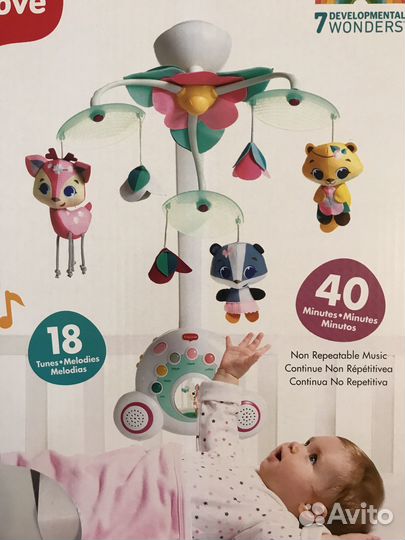 Муз. мобиль на кроватку Soothe n Groov 0-24 мес