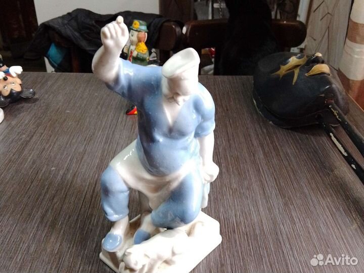 Статуэтка повар и кот