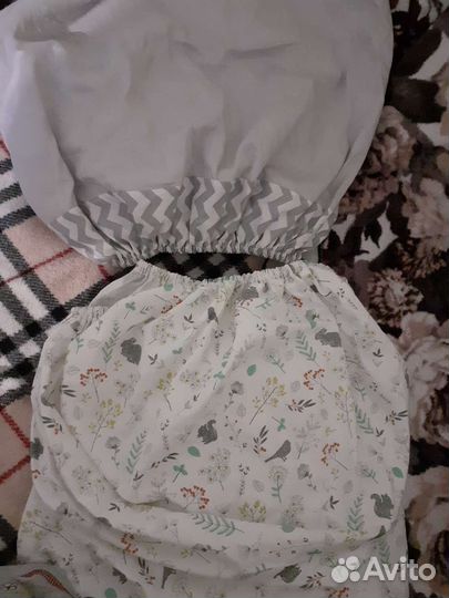 Простынь на резинке 120х60