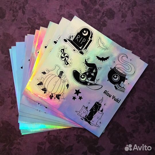 Голографические наклейки 
