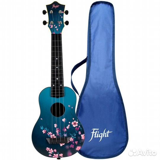 Flight TUS 32 sakura Укулеле сопрано, чехол в комп