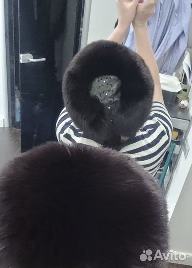 Шапка песцовая новая 56-57