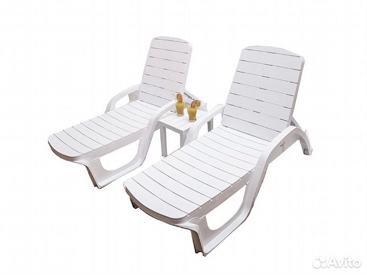 Шезлонг Прованс Белый