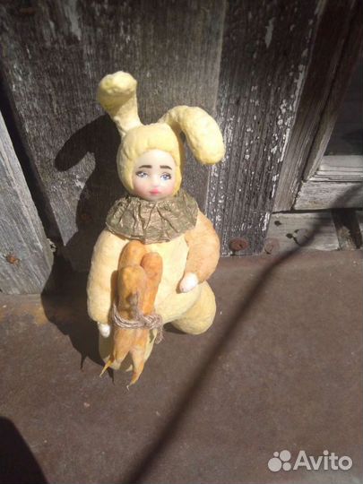 Ватная игрушка зайчик