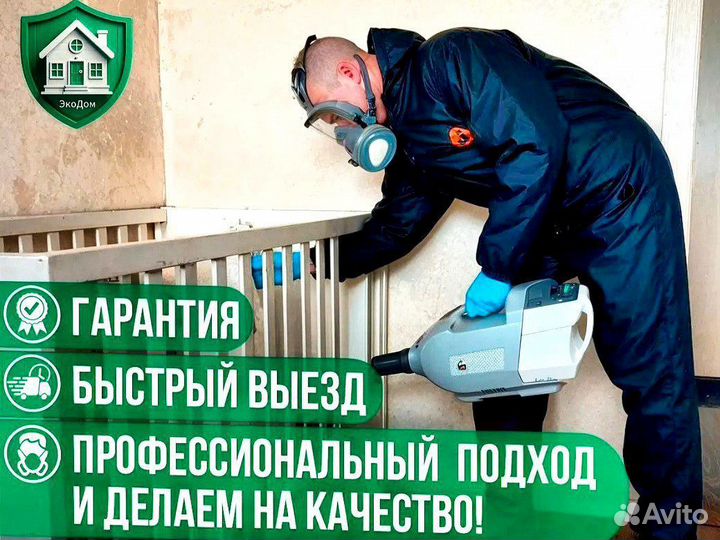 Уничтожение тараканов, обработка от клопов , блох