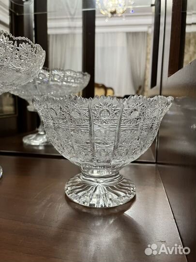 Хрустальная ваза чехия