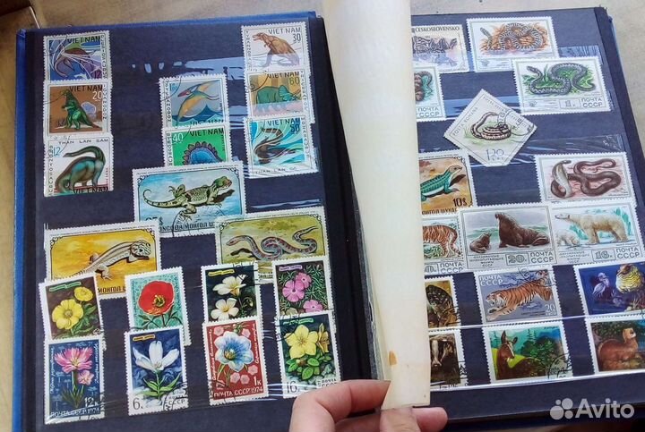 Альбом с коллекцией марки СССР