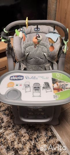 Стульчик для кормления chicco polly magic relax