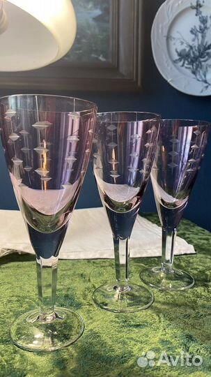 Фужеры марганцевое стекло СССР