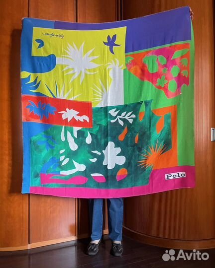 Женский платок Polo Ralph Lauren, 130 x 130, шелк