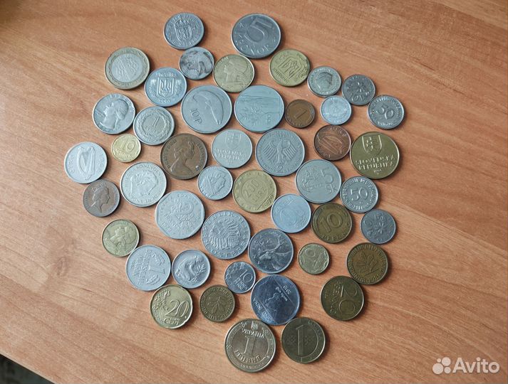 Иностранные монеты 47 шт