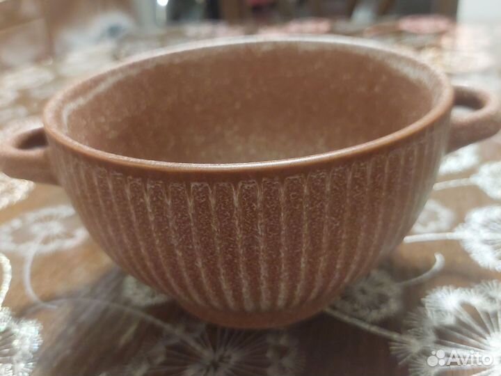 Бульонница (2 штуки) с ручками керамика