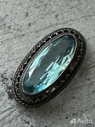 Брошь серебро 875 СССР