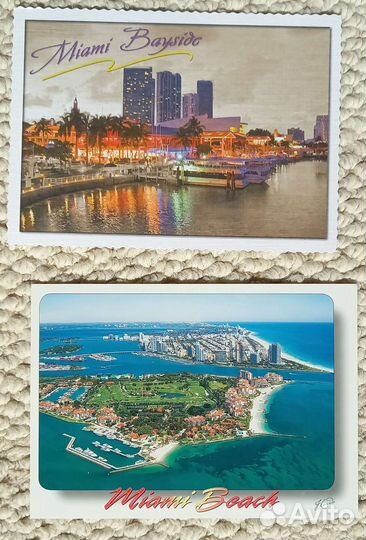 Почтовые открыки Майами, Нью-Йорк, Берлин и др