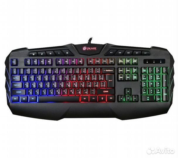 Клавиатура Оклик 777G psycho, черный