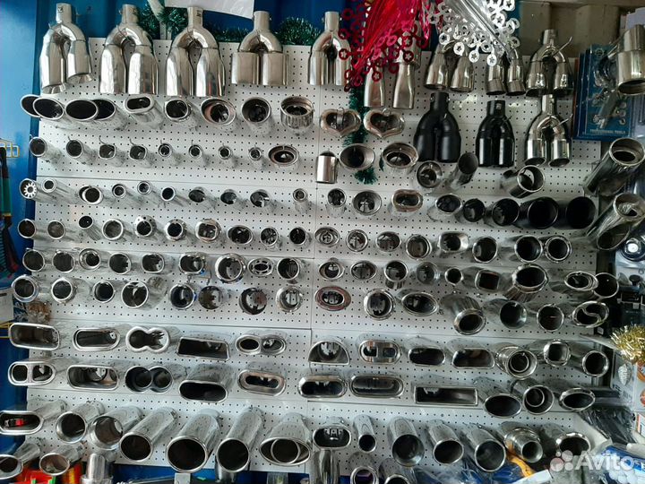 Насадка на глушитель (нержавейка) со скосом чёрная