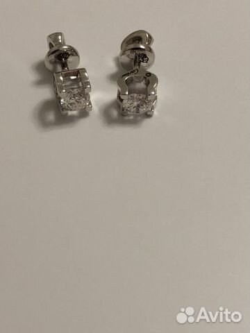 Золотые пусеты Картье