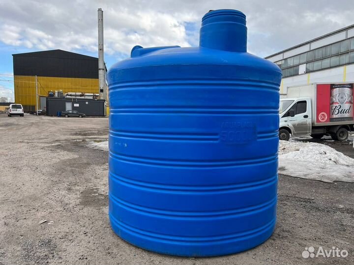Резервуар пластиковый 5 тонн для гсм и топлива (ве