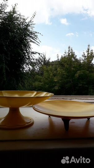 Винтажная ваза на ножке из СССР